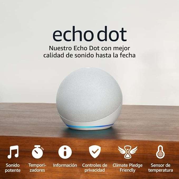 Echo Dot (Última generación) - altavoz inteligente con Alexa